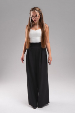 Демисезонный топ молочный с двойными бретелями и молнией AVEEVA 55202 молочный - фото 1