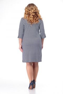 Платье с напылением под кожу и декоративной молнией Anelli 899 гусиная_лапка - фото 3