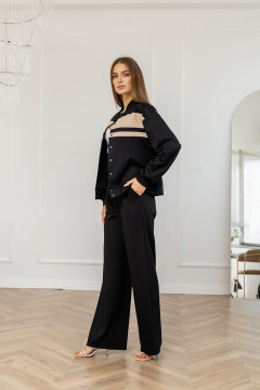 Брюки и бомбер из трикотажа свободный крой Atelero 1118 черный - фото 4