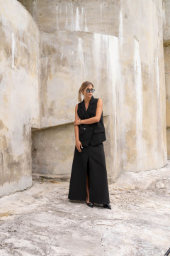 Бомбер и юбка из трикотажа с разрезом и карманами SILVERSPICE S-8439 - фото 2