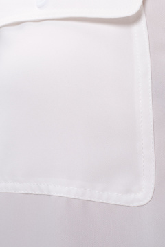 Черные расклешённые брюки классического кроя для города Панда 163440w молочный - фото 5