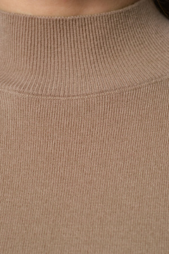 Жакет из текстиля в мультиколор и юбка в деловом стиле Панда 164540w бежевый - фото 4