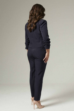 Брюки и жакет синий классический для делового гардероба Панда ПА-424920 темно-синий - фото 4