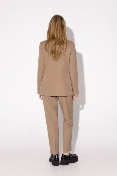 Костюм-тройка из жакета, жилета и укороченных брюк PiRS 5049 бежевый - фото 5