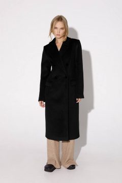 Пальто двойка со шлицей и прорезными карманами PiRS 5059 черный - фото 3