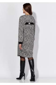 Демисезонное платье прямого силуэта из трикотажа с карманами TAiER 1317 - фото 2