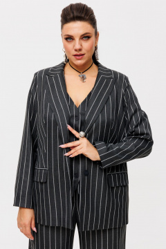 Костюм тройка из текстиля с жакетом, брюками и жилетом для делового стиля Anelli 1426.1 кот_матроскин - фото 5