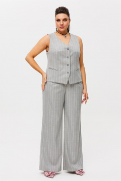 Деловой костюм тройка из текстиля: жакет, брюки и жилет Anelli 1426.1 чеширский_кот - фото 5