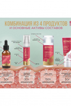 Сыворотка с ретинолом и гиалуроновой кислотой для кожи Belkosmex RETINOL Skin Perfecting Интенсивная ночная сыворотка для лица - фото 5