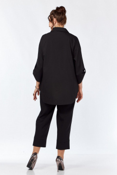 Стильная женская рубашка с спущенным плечом и вышивкой Grace for you 012 - фото 4