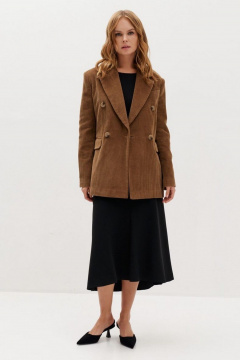 Демисезонный жакет вельвет с карманами и шлицей C. of PAPAYA NEW 1705 - фото 1