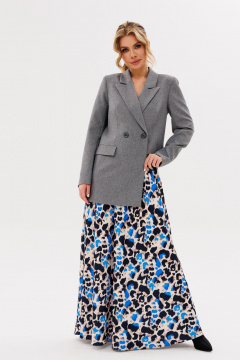 Полуприлегающий жакет с асимметричным низом и прорезным карманом Amberа Style 1102 - фото 4