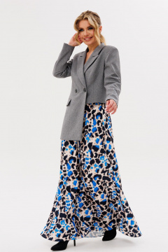 Полуприлегающий жакет с асимметричным низом и прорезным карманом Amberа Style 1102 - фото 3