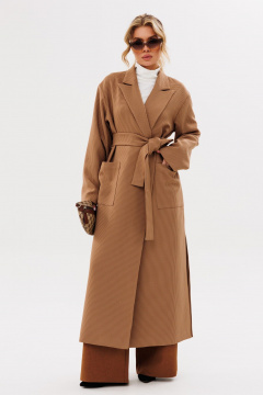 Демисезонный кардиган со спущенным плечом и накладными карманами Amberа Style 1105 - фото 1