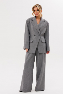 Свободные брюки и жакет из шерсти для повседневного образа Amberа Style 2088 - фото 1