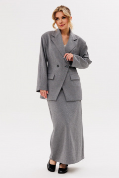 Жакет и юбка из шерсти с асимметричным низом для ежедневного образа Amberа Style 2090 - фото 2