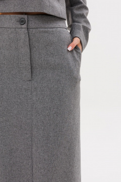 Жакет и юбка из шерсти с прорезными карманами и разрезом Amberа Style 2094 - фото 5