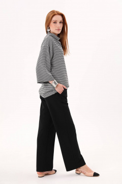 Демисезонные свободные брюки с широкой резинкой и карманами NikVa 705-3 - фото 2