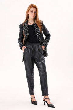 Брюки для повседневной носки с горизонтальным рассечением и карманами NikVa 733-1 - фото 1