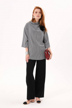 Брюки свободного кроя и джемпер с воротником-стойкой NikVa 807-1 - фото 2