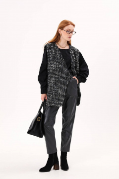 Брюки и жилет оверсайз с горизонтальным рассечением NikVa 810-1 - фото 3