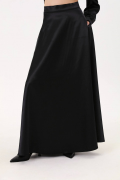 Нарядный комплект блузы и юбки солнце с боковыми разрезами NikVa 813-1 - фото 5