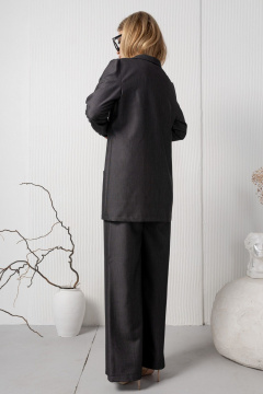 Брюки с карманами и поясом на резинке AMORI 5190 графит - фото 4