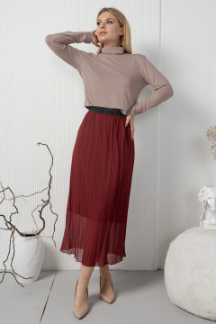Юбка-гофрэ AMORI 3126 вишня - фото 1