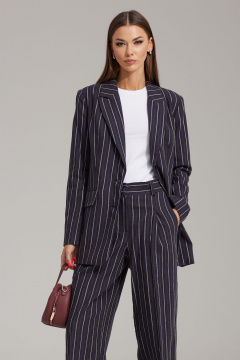 Пальто 2-ка с брюками и жакетом в полоску N.O.W. 1474 - фото 3