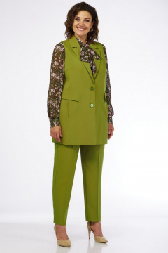 Брюки и жилетка из костюмной ткани с блузой на каждый день Jurimex 3175-2 - фото 2