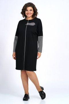 Платье прямого силуэта с термоаппликацией и молнией на спинке Alani Collection 2201 - фото 1