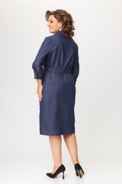 Джинсовое платье в стиле casual с карманами Bonna Image 942 синий - фото 2