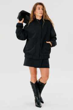 Демисезонный стильный топ-тедля с карманами со шнуровкой FAMA 24039-1 графит - фото 4