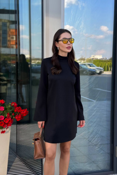 Мини платье А-силуэта с застежкой-потайной молнией AURA otd 3276 - фото 5