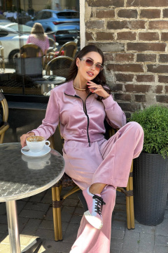 Спортивный костюм джемпер и брюки из велюра AURA otd 8016 - фото 3