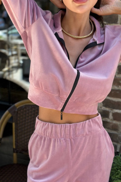 Спортивный костюм джемпер и брюки из велюра AURA otd 8016 - фото 2