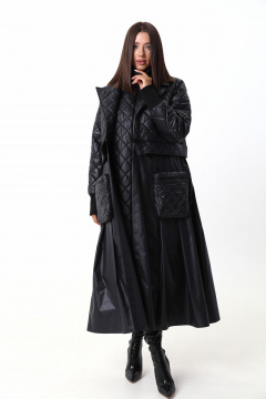 Комплект жилет и куртка из плащёвой ткани с съёмными элементами LM 101 черный - фото 2