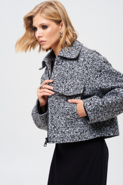 Жакет короткий из пальтовой ткани с карманами Mixan 2076 - фото 4