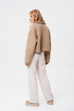 Жакет короткий из пальтовой ткани с карманами Mixan 2077 - фото 4