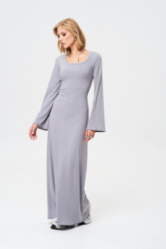 Длинное платье из трикотажа с регулируемой талией Mixan 5082/2 - фото 1