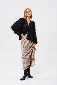 Юбка с плиссе, мягкая ткань, по поясу резинка, длина 93 см Mixan 6014 - фото 3