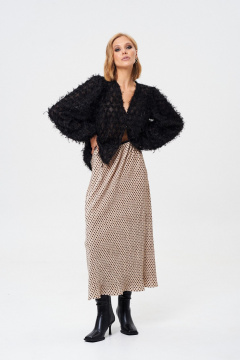 Юбка с плиссе, мягкая ткань, по поясу резинка, длина 93 см Mixan 6014 - фото 1