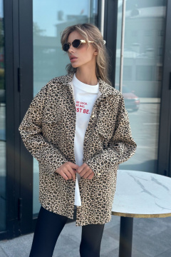 деловий жакет прямого крою з брюками THE.WOMAN 0228 песочный - фото 1