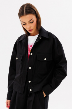 Демисезонный костюм из джинса с жакетом и трапециевидной юбкой Kivviwear 42144215.04 - фото 4