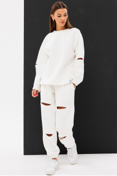 Костюм из трикотажа с разрезами и свободным стилем Kivviwear 42234224.01 - фото 4