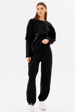 Демисезонные брюки с разрезами из трикотажа и высокой износостойкостью Kivviwear 4224.04 - фото 1