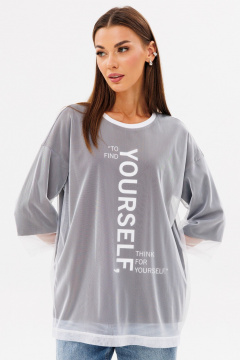 Демисезонный джемпер с принтом Kivviwear 4227.01 - фото 5