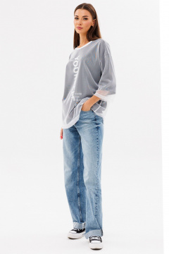 Демисезонный джемпер с принтом Kivviwear 4227.01 - фото 4