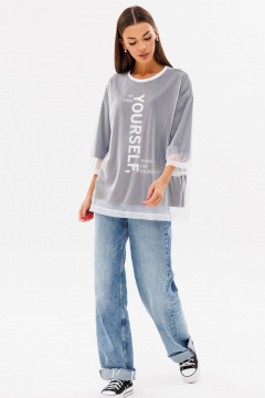 Демисезонный джемпер с принтом Kivviwear 4227.01 - фото 2