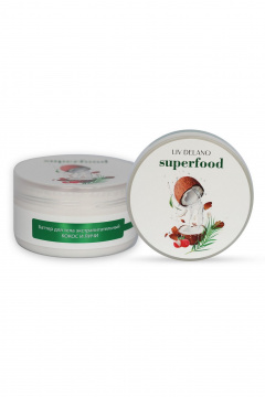 Крем для тела с кокосовым маслом и экзотическим ароматом LIV DELANO Superfood Кокос и Личи Баттер для тела экстрапитательный - фото 1